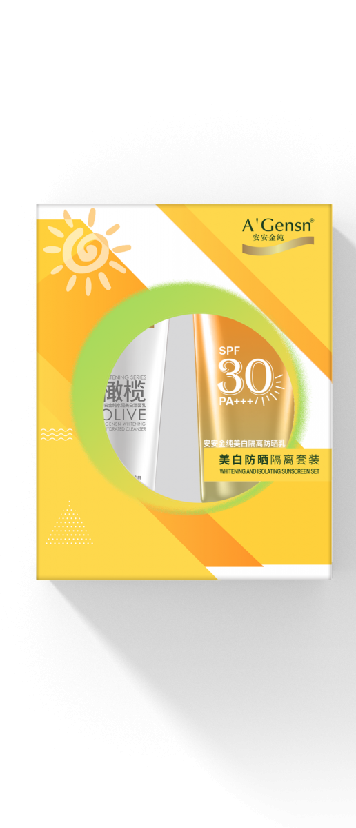 pg电子游戏金纯美白防晒隔离套装